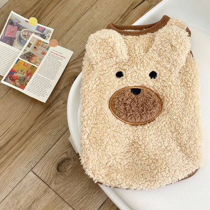 Winter Clothes Fleece-lined Warm Dog Cute Clothes