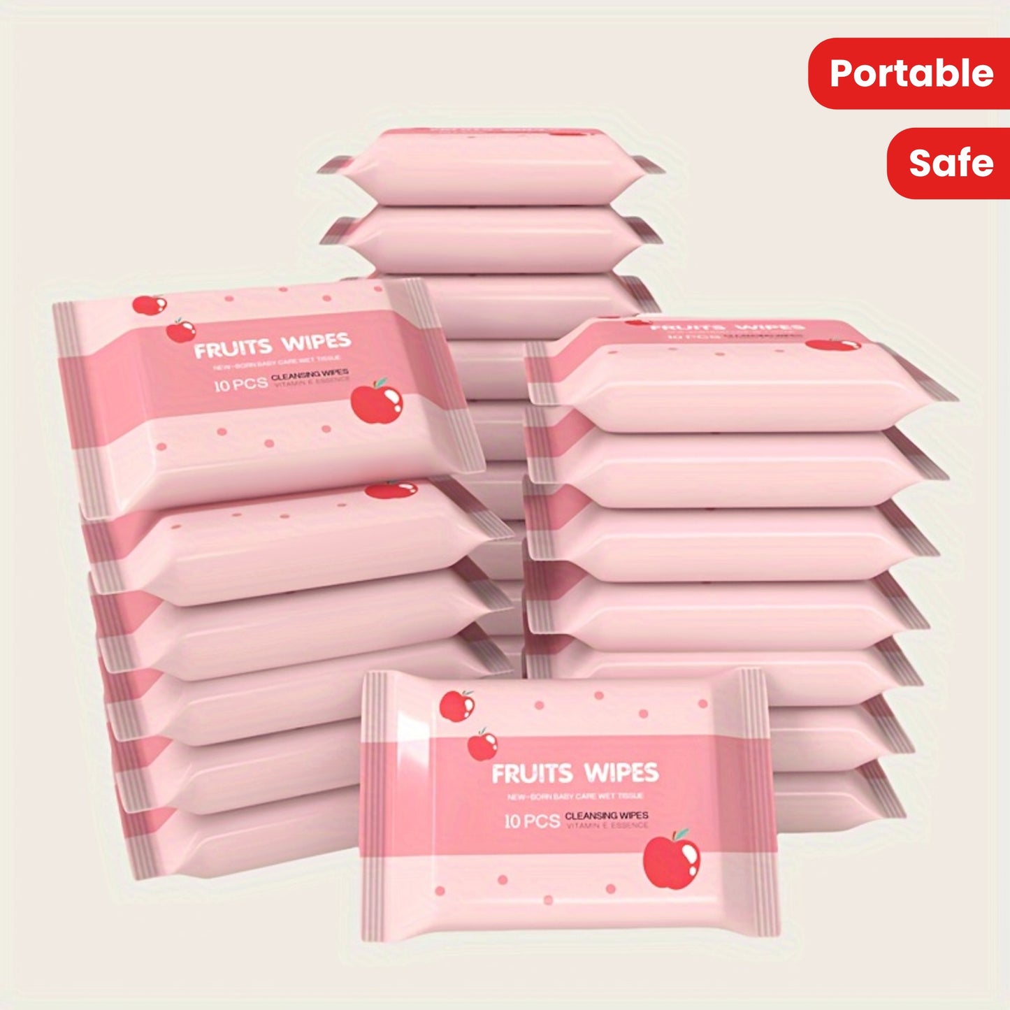10-Pack/50-Pack/100-Pack Pet Wipes, 10x5/10x10, All Pet Types, Portable Packaging, Safe & Hygienic, Low Allergenic, Skin Care, Dog Grooming Supplies