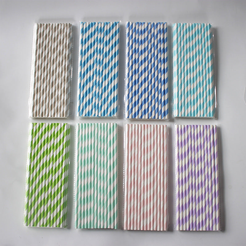 Disposable paper straws