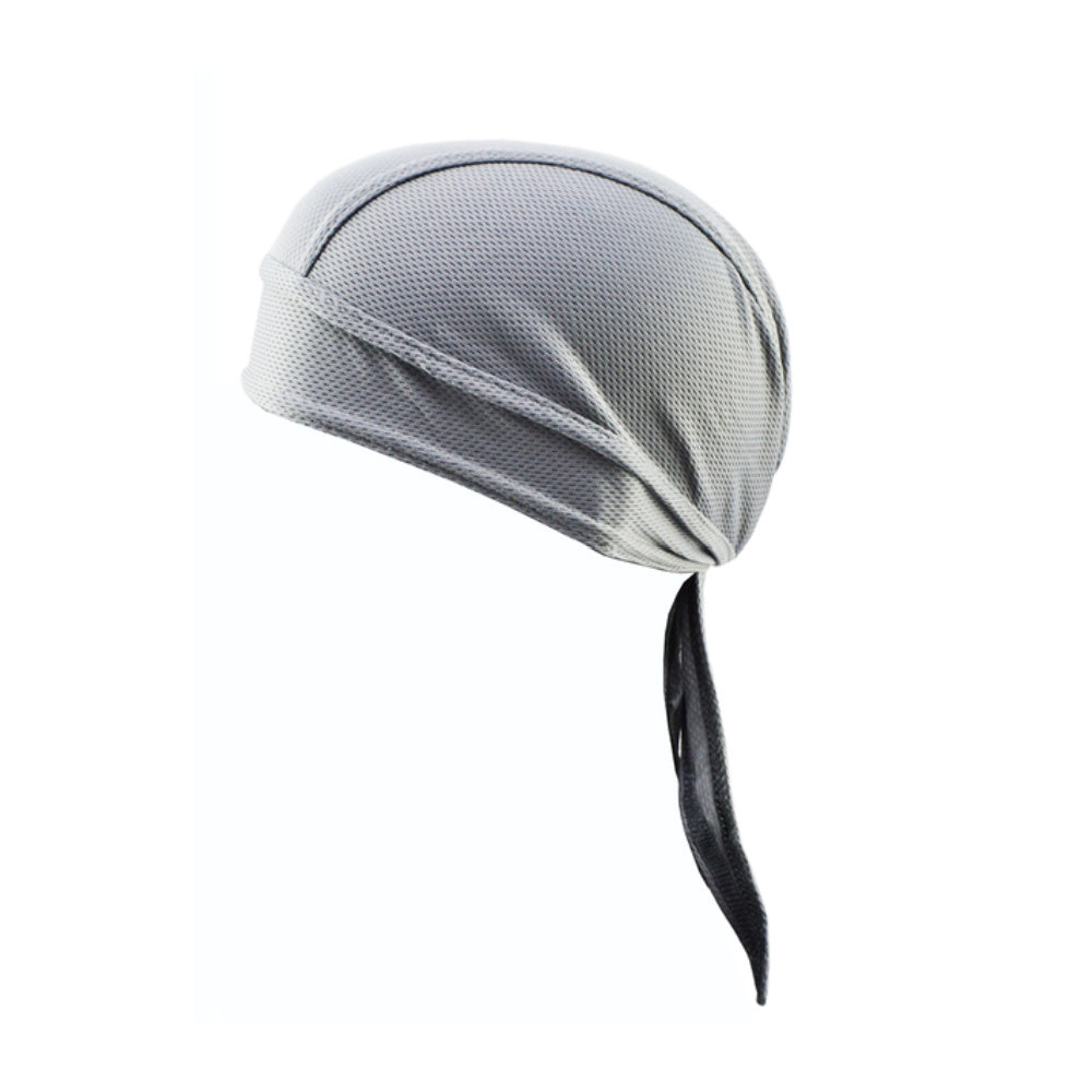 Premium Breathable Mesh Cycling Cap - Long Tail Head Wrap Beanie for Men | Sports Skull Cap