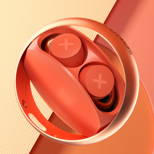 Kabellose Bluetooth 5.0-Kopfhörer, Sport-Headset, USB-C-Ladecase, Einzelmodus, einzigartiges Sternring-Design