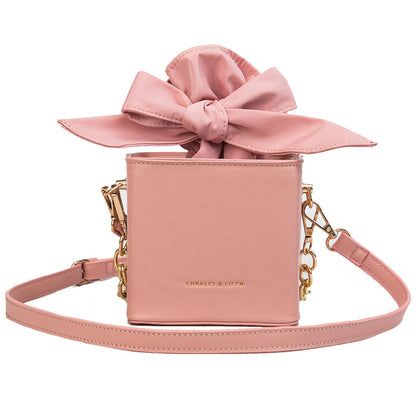 Folded flower square bag