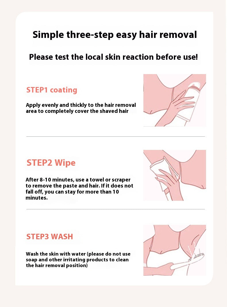 Gentle Cleansing Depilatory Cream Mild And Non-irritating