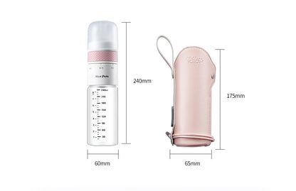 Baby Milk Bottle Thermostatic Glass Wide Caliber Anti Flatulence