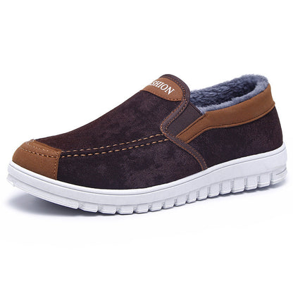 Plush Thick Men's Cotton Shoes