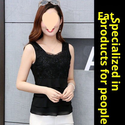 Figure-flattering Lace Camisole That Covers The Tummy And Slims The Waist