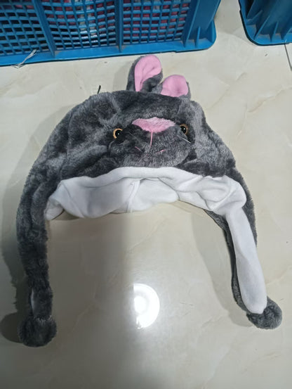 Cartoon Animal Plush Earflap Hat