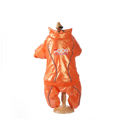 Down Jacket Puppy Windproof Hood For Cold And Warm