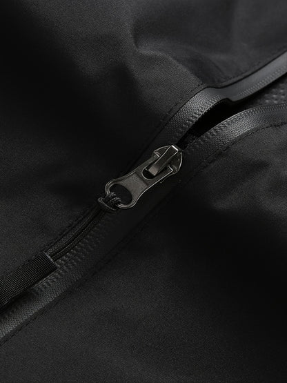 Mens Premium Waterproof Rain Jacket - Durable & Breathable Windbreaker with Adjustable Hood - Ideal for Hiking, Travel, and Outdoor Adventures