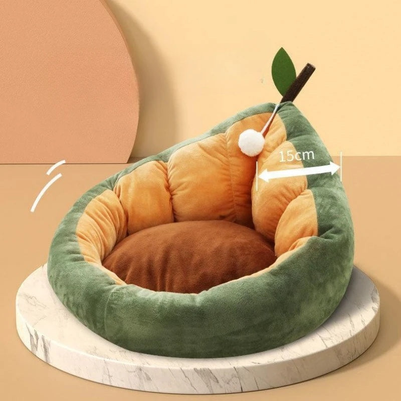 Cute Cat Kitten House Warm Soft Winter Cotton Pet Dog Cat Bed Kennel Cozy Nest For Small Medium Cat Dogs