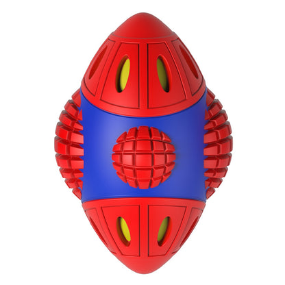 Space Capsule Rubber Puzzle Interactive Dog Toy
