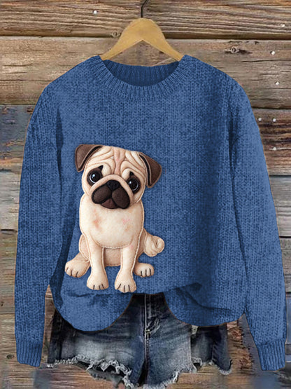 Digital Print Women's Fashion Round Neck Casual Top