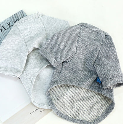 Pet Dog Clothes Cotton Cute Bow Tie T-shirt Clothing