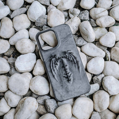 Retro Gothic Vampire Bat Wing Embossed Dark Style Phone Case