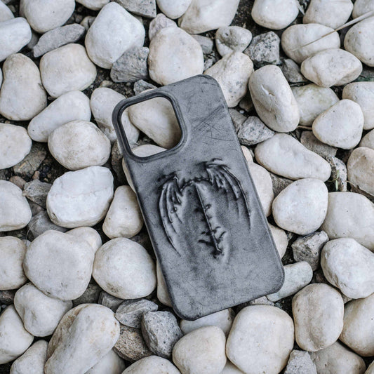 Retro Gothic Vampire Bat Wing Embossed Dark Style Phone Case