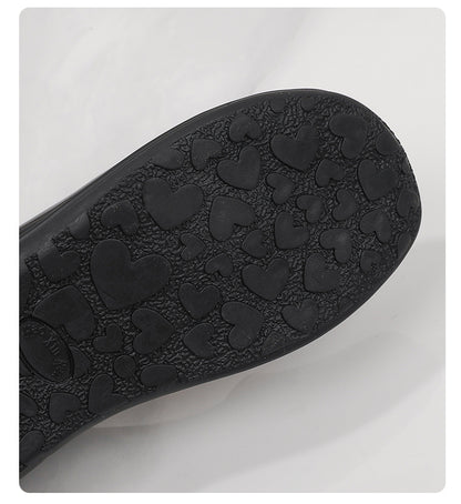 Girls' Black Mary Jane Shoes with Bow Detail - Non-Slip Synthetic Faux, Ideal for Performances & School Uniforms