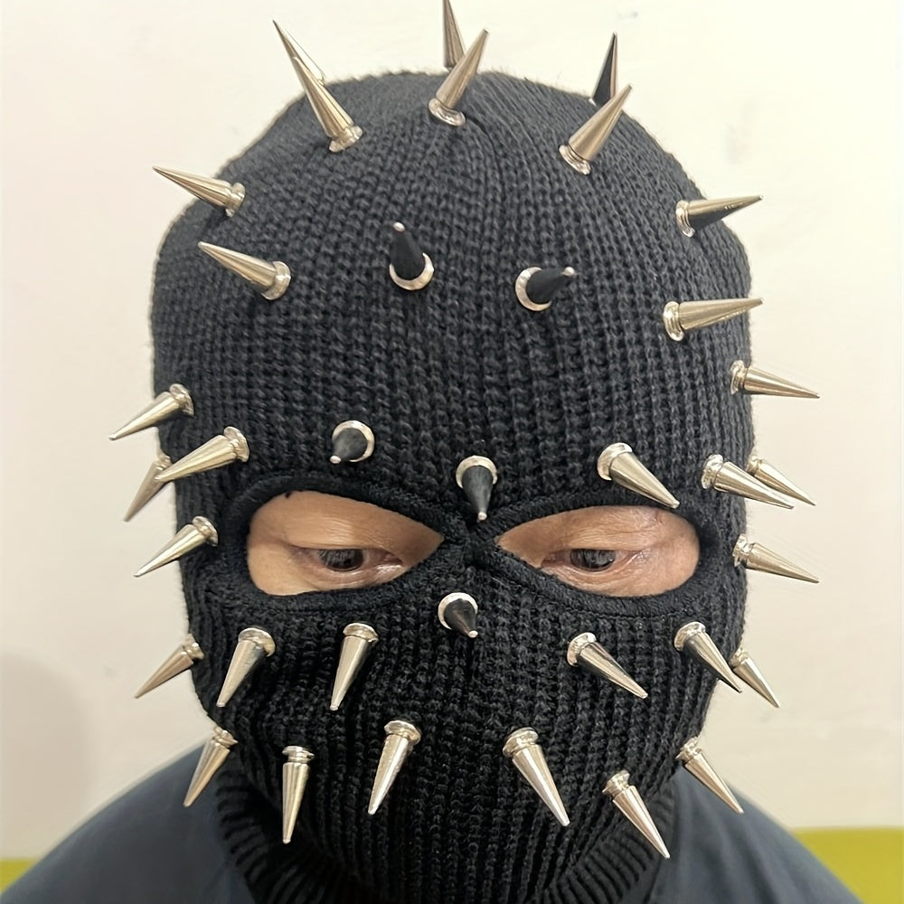 Premium Punk Balaclava Ski Mask - 3-Hole Knitted Face Cover for Winter Street Style