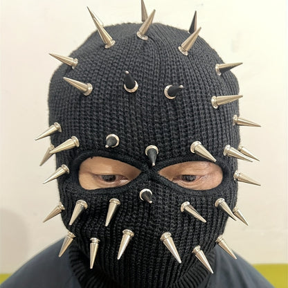 Premium Punk Balaclava Ski Mask - 3-Hole Knitted Face Cover for Winter Street Style