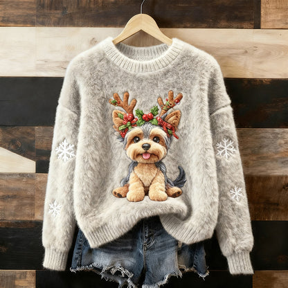 Women's 3D-printed Casual Christmas Hoodie