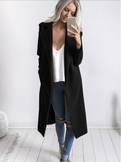 Mid-length woolen coat