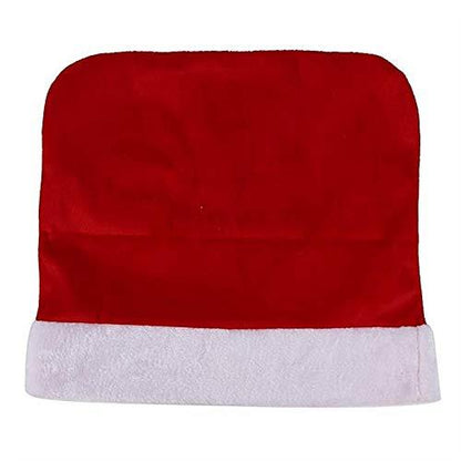Christmas red embroidered chair cover