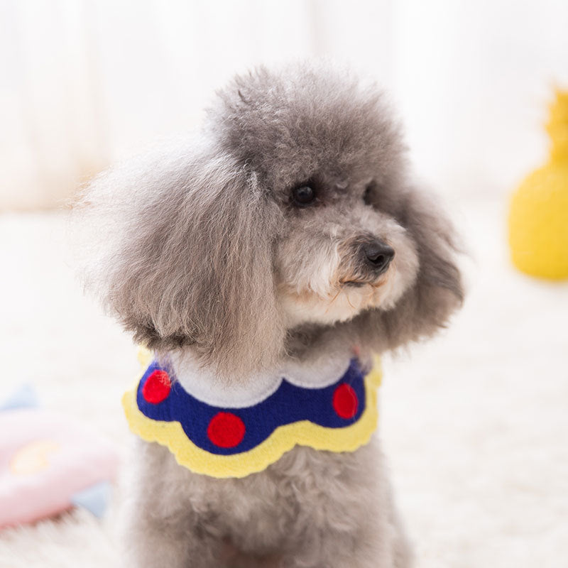 Pet dog cat saliva towel scarf