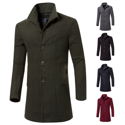 Mid-length men's coat