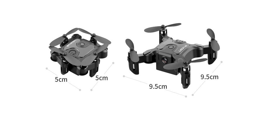 4K HD Mini-Falt-Drohne mit Kamera - Tragbarer WiFi FPV Quadcopter für Erwachsene und Jugendliche