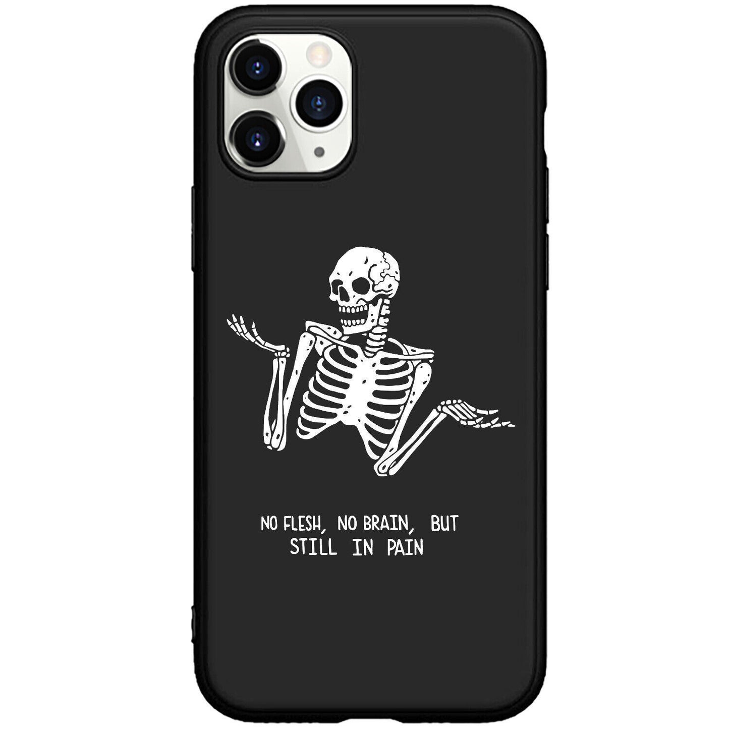 Horror Pirate Halloween Phone Case New Trendy Dark Style White Skull