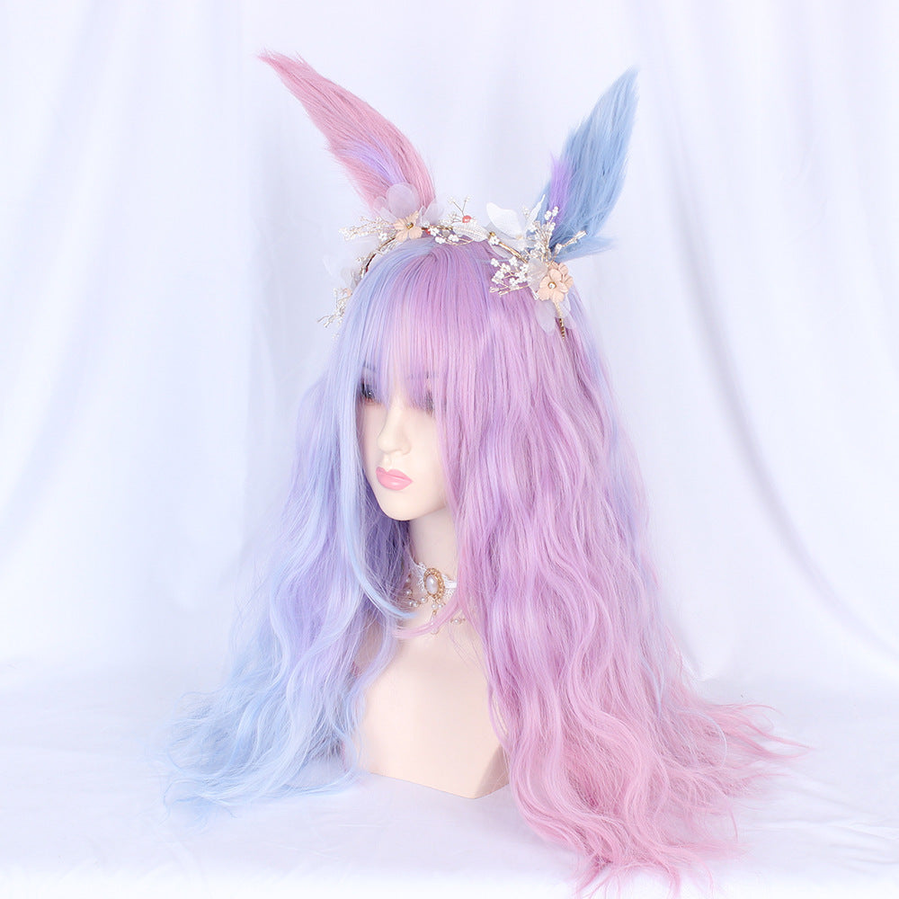 Matte, hochtemperaturbeständige, realistische Seidenperücke