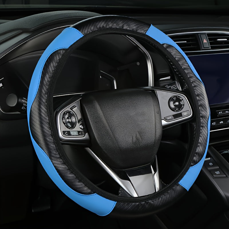 1pc Car Steering Wheel Cover, Universal 38.1 Cm Anti-Slip Car Steering Wheel Protector Cover Car Decor Accessories, No Inner Ring