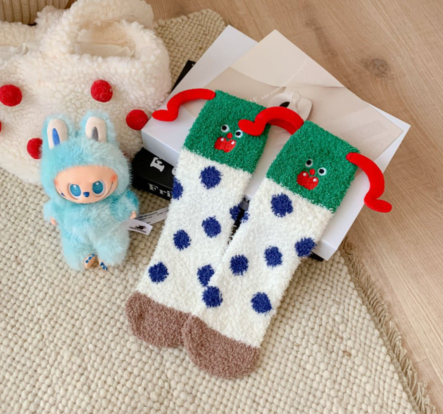 Premium Coral Fleece Socks - Women's Ultra-Soft Thermal Winter Sleep Socks