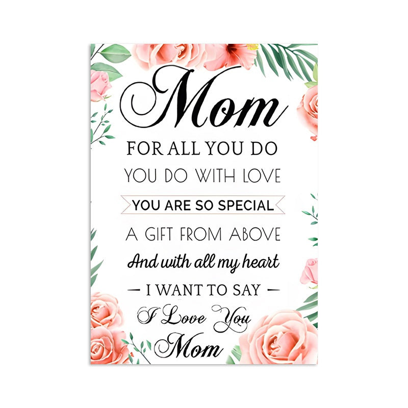 Unique Birthday Decorative Black Canvas Mural Mother's Day Gift Bedroom Paintings