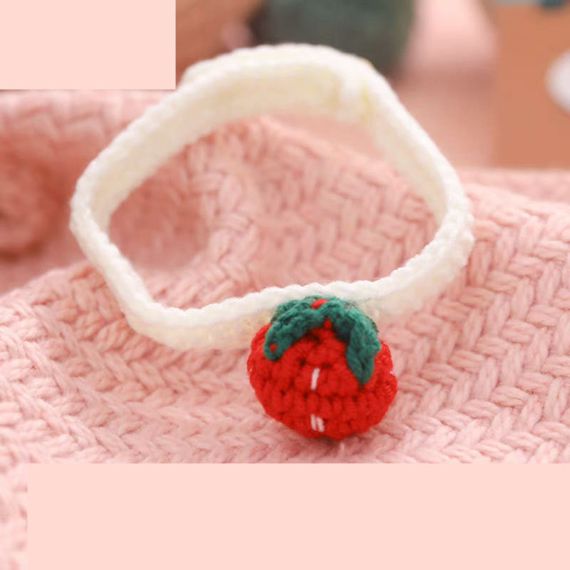 Braided Collar For Pet Cat Cozy Slobber Scarf