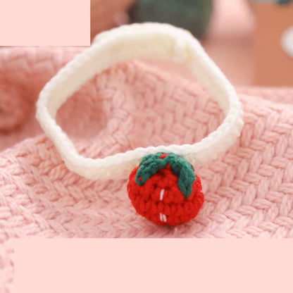 Braided Collar For Pet Cat Cozy Slobber Scarf