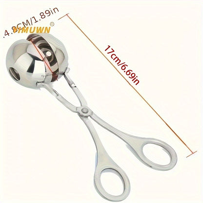 1pc, Stainless Steel Meatball and Fish Ball Maker - Easy and Healthy Cooking Solution for Homemade Meals Kitchen Accessories