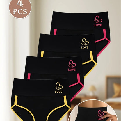 Women's All-match Simple Stitching Printed Hip-lifting Briefs