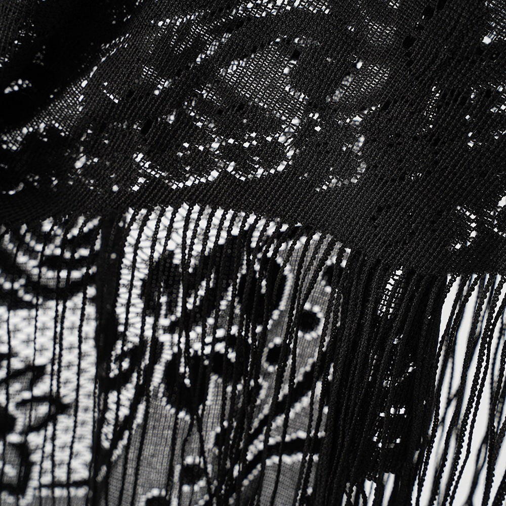 Jacquard Border Casual Shawl For Women