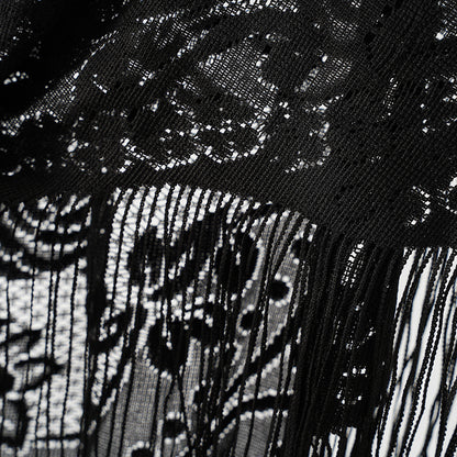 Jacquard Border Casual Shawl For Women