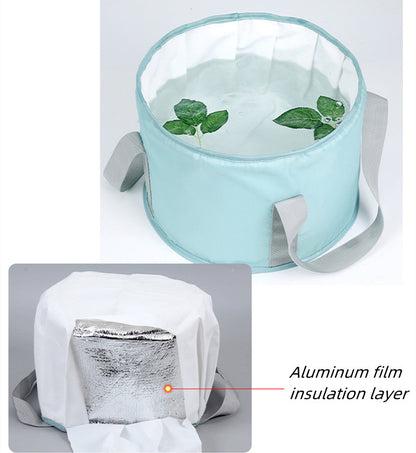 Portable Foot Soaking Tub with Handle, Suitable for Fishing, Travel, and Camping, Insulated Foldable Foot Bath, Travel Foldable Foot Soaking Bag, Foot Soaking Tub, Portable Foot Soaking Tub