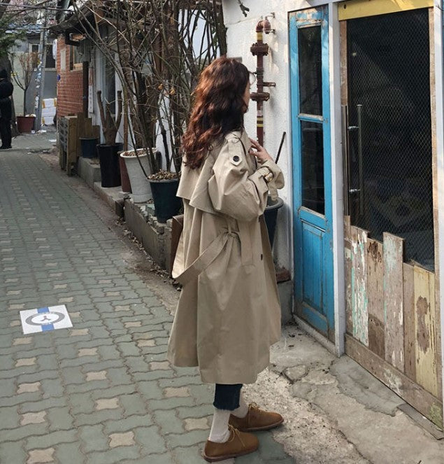Women's mid-length Korean coat
