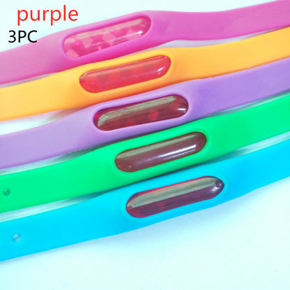 Plant Essential Oil Mosquito Repellent Silicone Bracelet