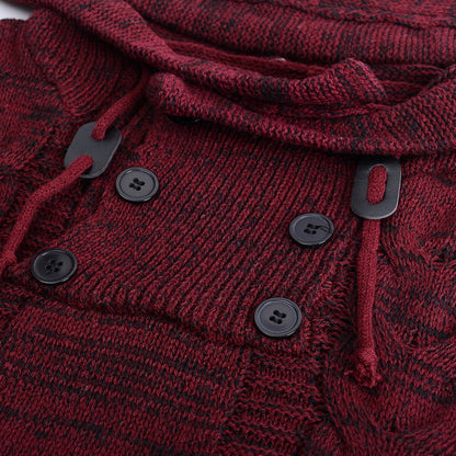 Turtleneck hooded sweater