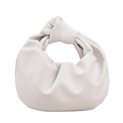 Western Style Crossbody Portable Pleated Cloud Bag For Women