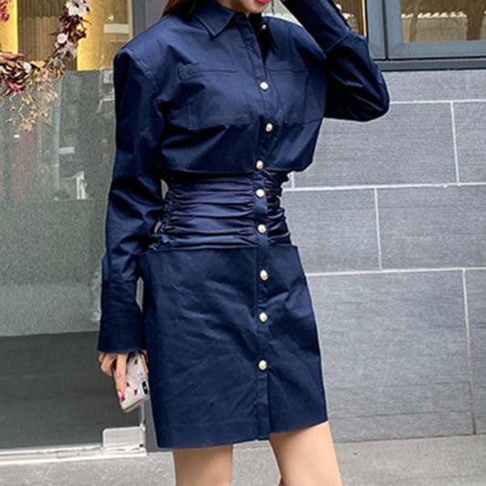 Mid-length coat dress
