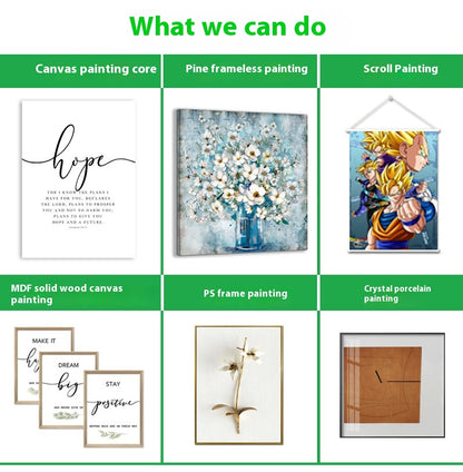 Unique Birthday Decorative Black Canvas Mural Mother's Day Gift Bedroom Paintings