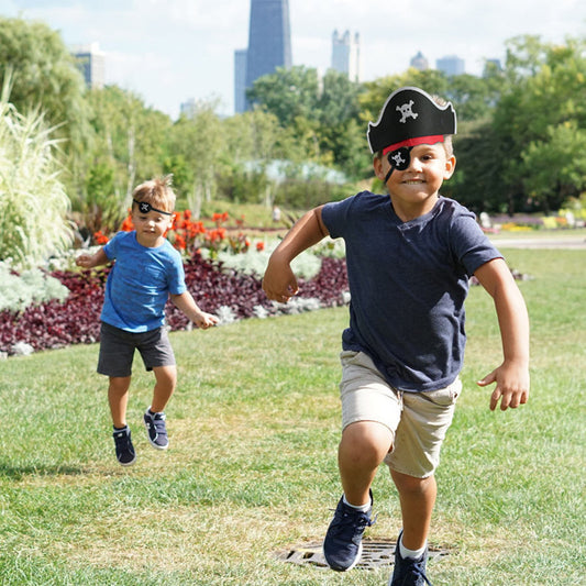 New Halloween Pirate Eye Mask Caribbean Pirate Hat Dress Up