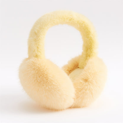 Fox-fur Ear Warmers For Warmth And Frost Protection