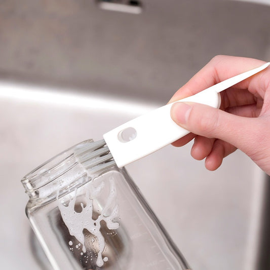 Kitchen Three-in-one Cleaning Brush Water Cup Lid Cup