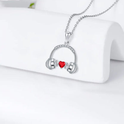 Headset Pendant Personalized Love Necklace Valentine's Day Gift